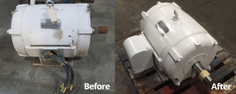 French Gerleman - Motor Repair Before & After