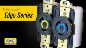 Hubbel Twist-Lock Edge Spring Termination Locking Receptacle
