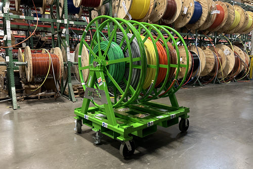 Agilix Solutions | 4 bay metal wire reel