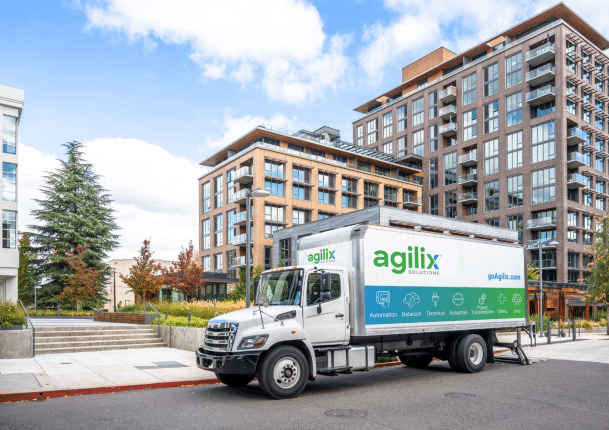 Agilix wrapped delivery truck