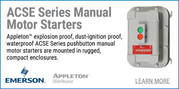 Emerson Appleton ACSE Series Manual Motor Starters