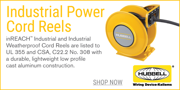 Hubbell WDK Industrial Power Cord Reels