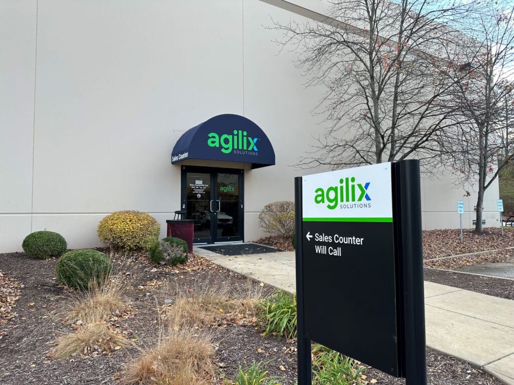 Front entrance fo the St. Louis Agilix sales counter. 