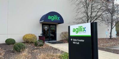 Front entrance fo the St. Louis Agilix sales counter.