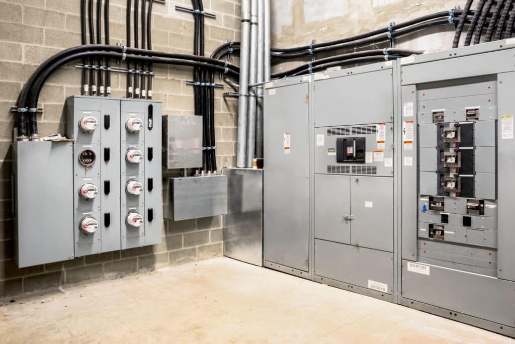 Switchgear in an industrial facility