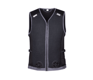 Cooling vest with fans to help with summer preparedness at work