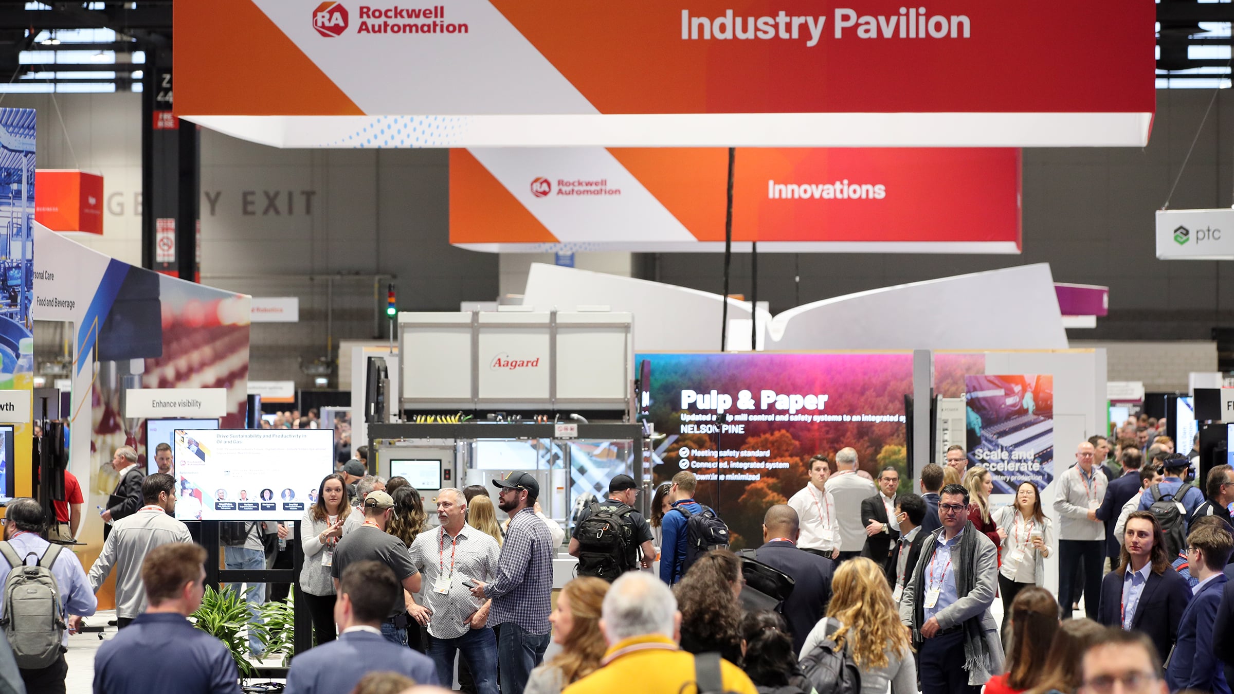 A view of the expo hall at Rockwell Automation Fair 2022