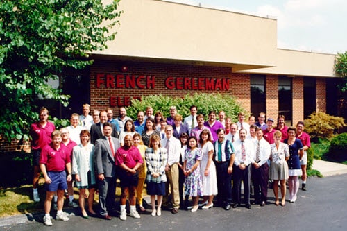 The French Gerleman team outside of our St. Louis office