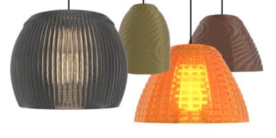 3D printed pendant light fixtures from Philips.