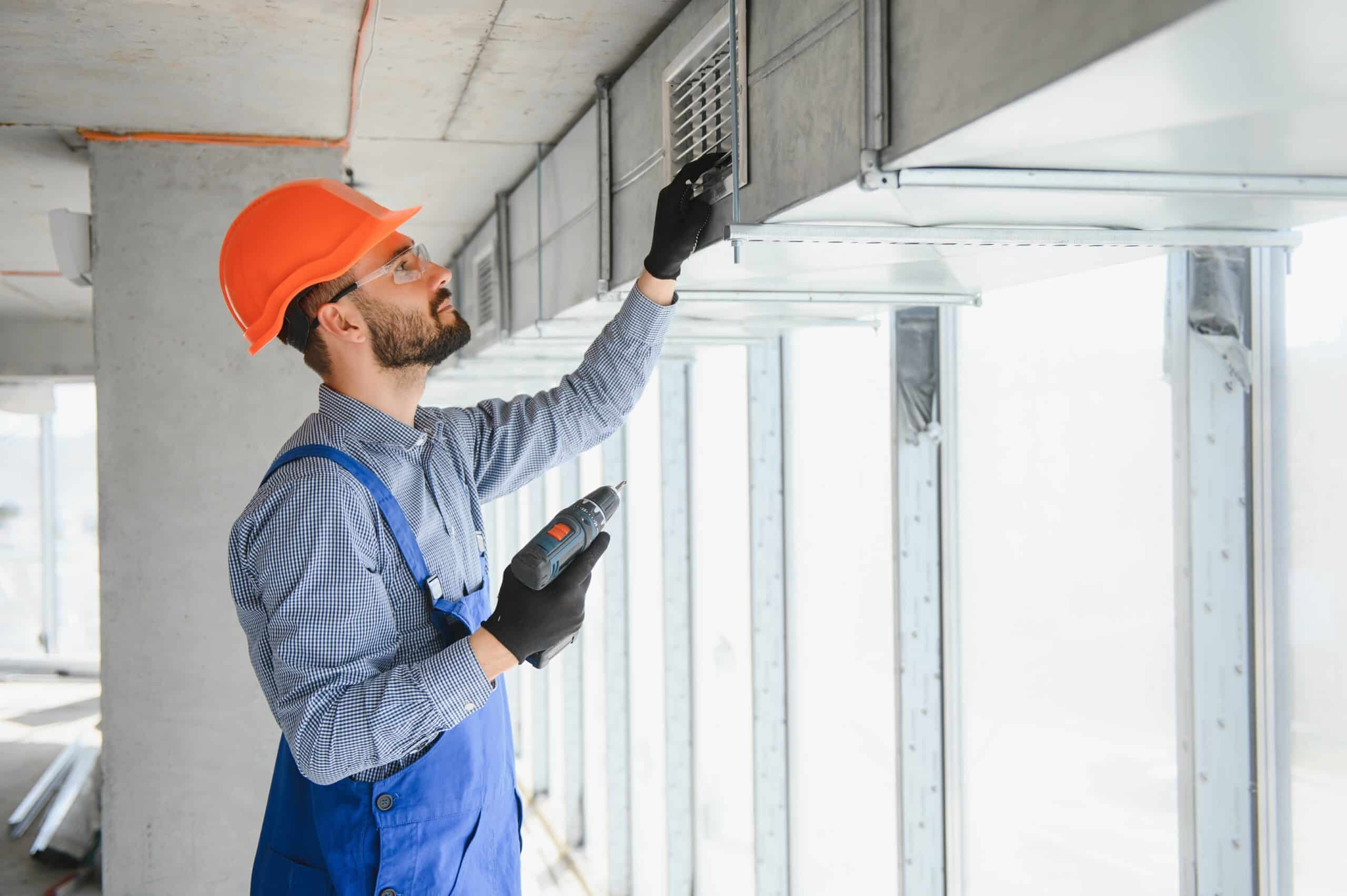 Eaton seismic bracing being installed to safeguard people and buildings.