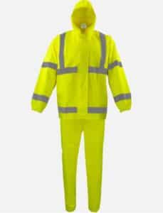Rainsuit for outdoor or indoor industrial use.