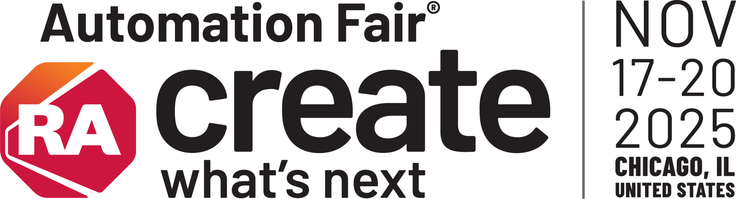 Automation Fair 2025 | Create What's Next Logo
