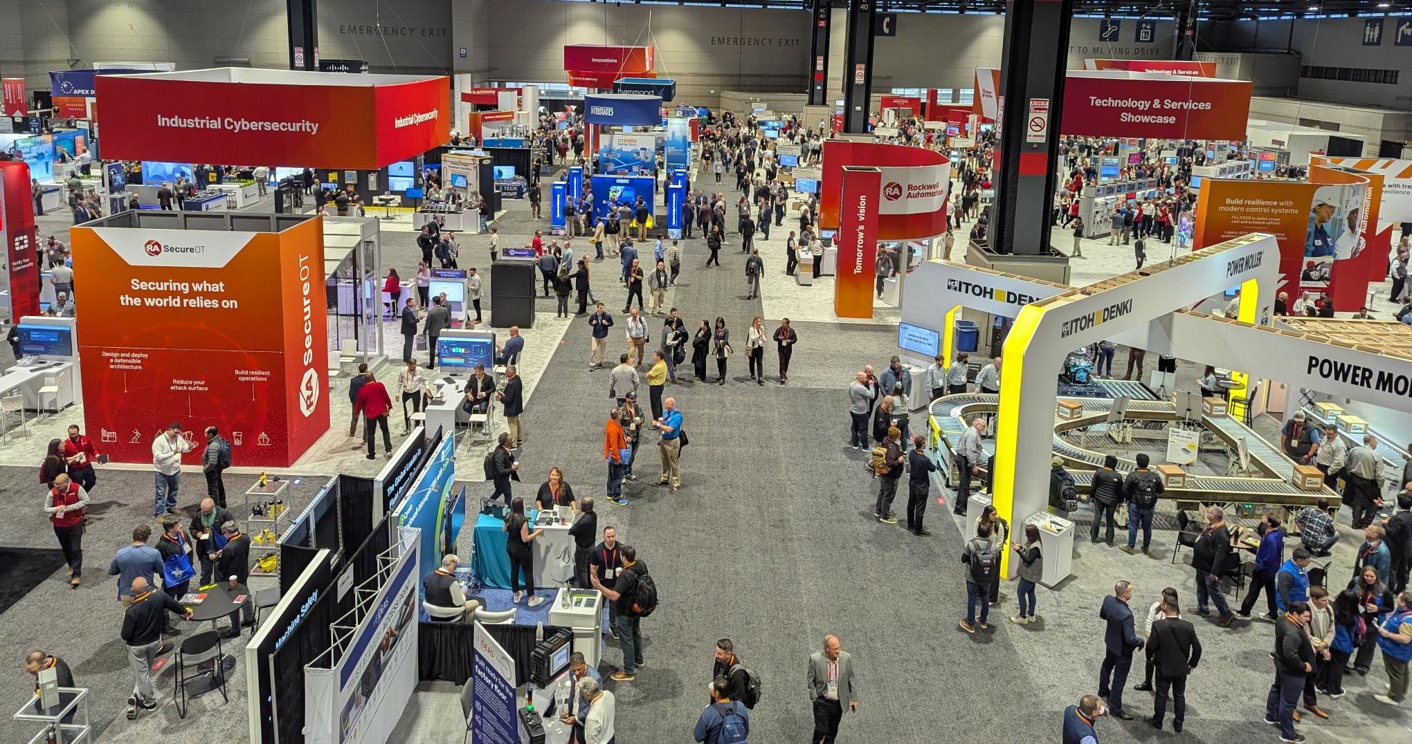 Automation Fair 2025 - birds eye view of the show floor
