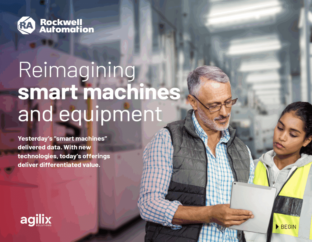 Cover of Rockwell Automations's smart machines and equipment ebook.