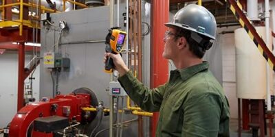Fluke Thermal Imaging device, part of their fleet of industrial diagnostic tools.